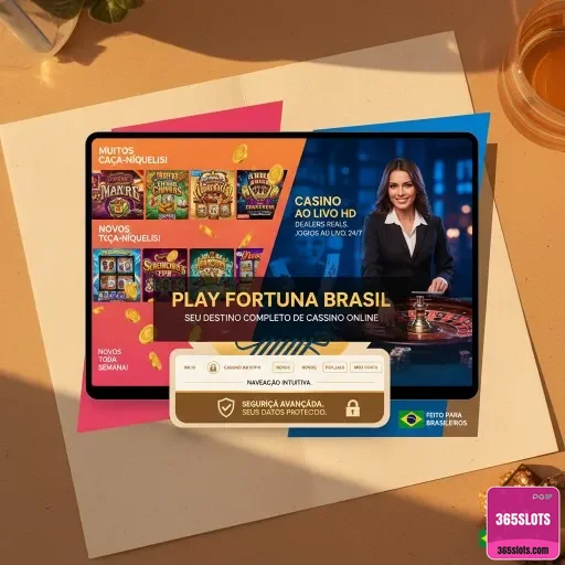 365slots - interface premium - Cadastro na Plataforma